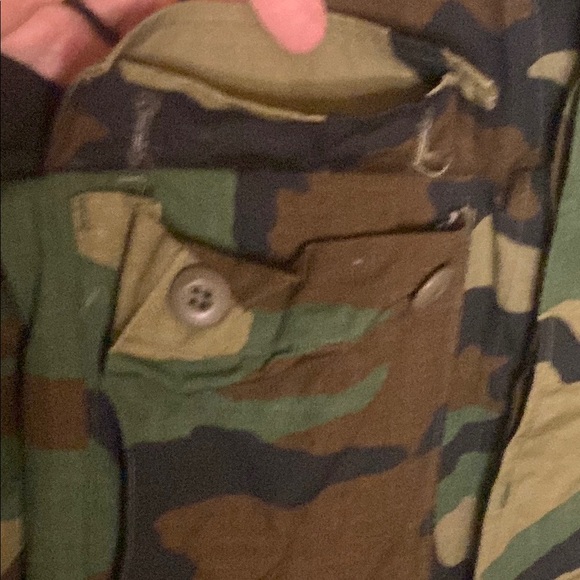 US military hot weather coat woodland Camouflage Men's Jacket size XS regular - Picture 3 of 6